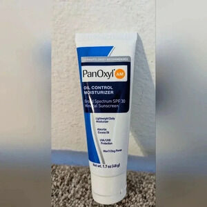 PanOxyl AM Oil Control Moisturizer, NEW Sheer Formula, Absorbs Excess Oil 1.7 oz